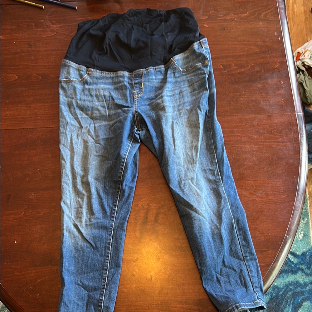 Women's Blue Maternity Jeans